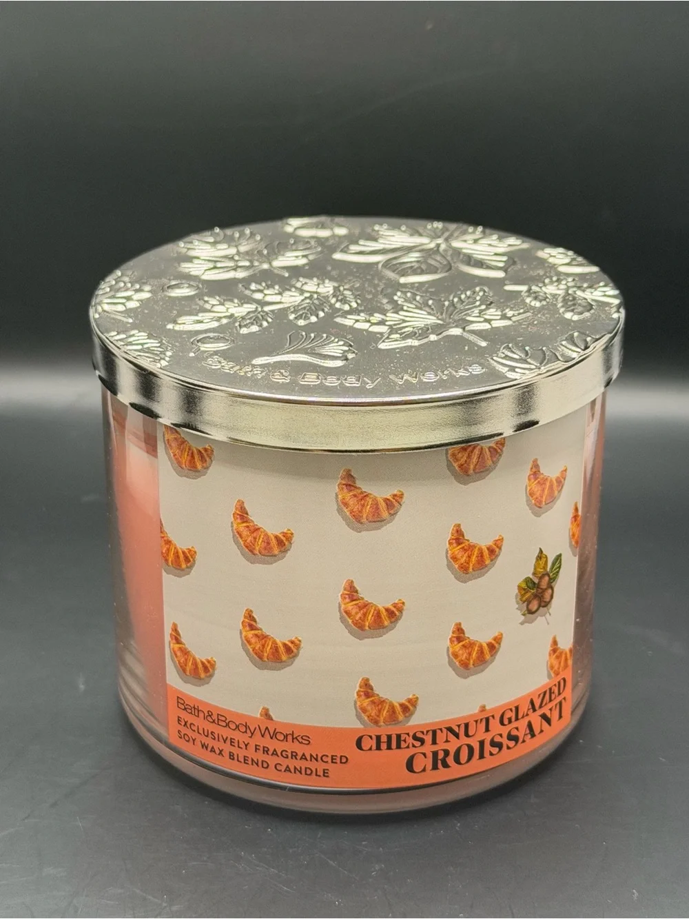 Bath & Body Works 3-Wick Chestnut Glazed Croissant Candle - 14.5 Oz - Picture 3 of 6